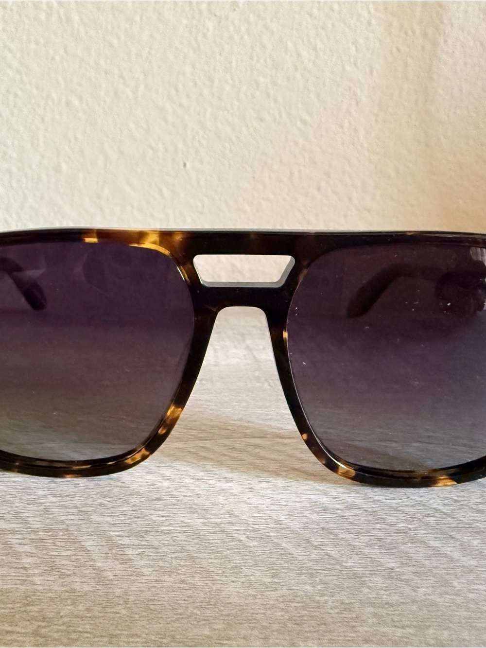 Quay Australia Tortoiseshell Frame Sunglasses with Gradient Dark Lenses